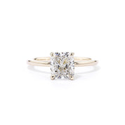 Kayla Cushion High Polish Engagement Rings Princess Bride Diamonds 3 14K Yellow Gold 