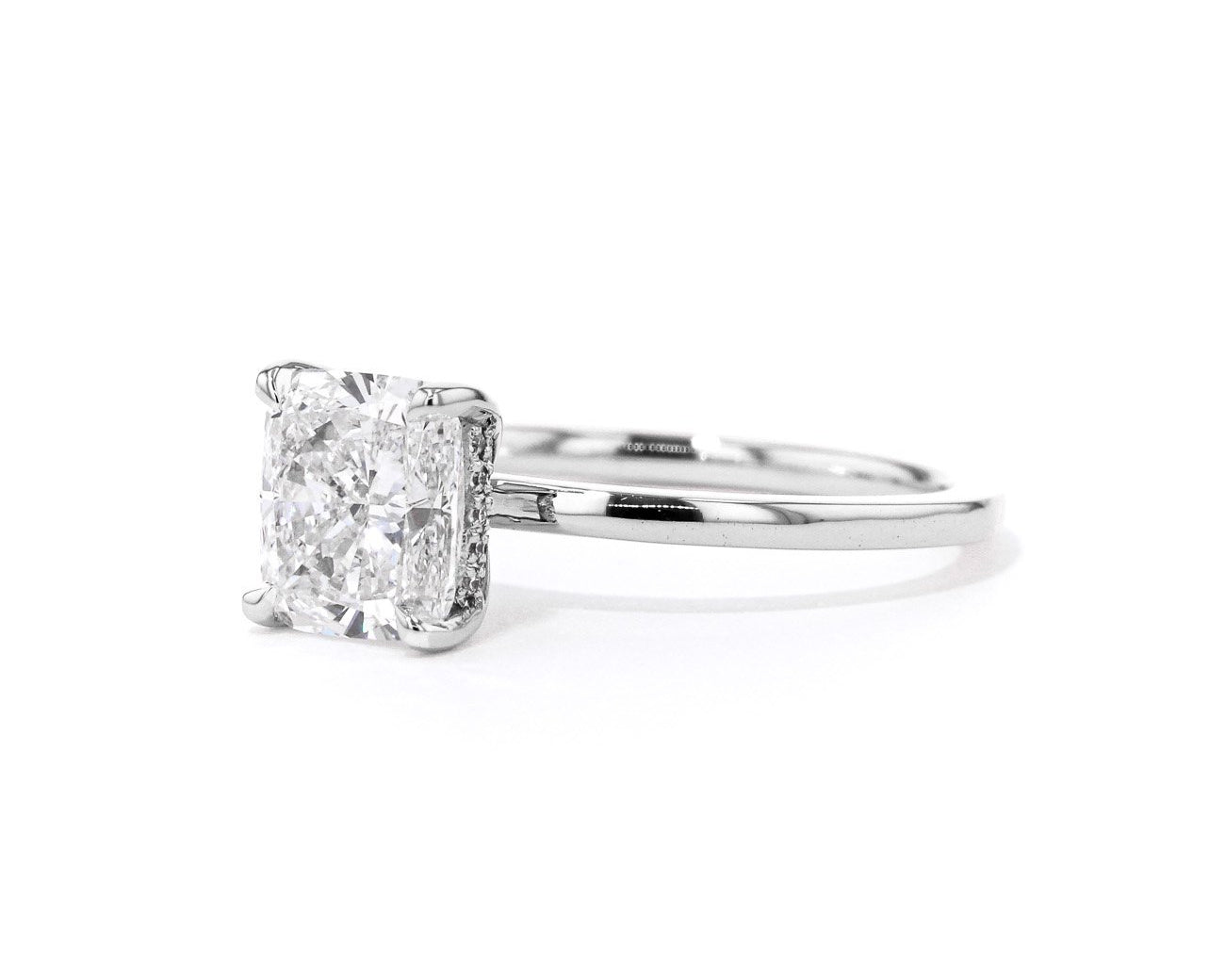 Kayla Cushion High Polish Engagement Rings Princess Bride Diamonds 