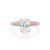 Kayla Oval Engagement Rings Sarah Nicole 3 14K Rose Gold 