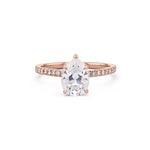 Kayla Pear Engagement Rings Princess Bride Diamonds 3 14K Rose Gold 