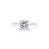 Kayla Round High Polish Engagement Rings Princess Bride Diamonds 