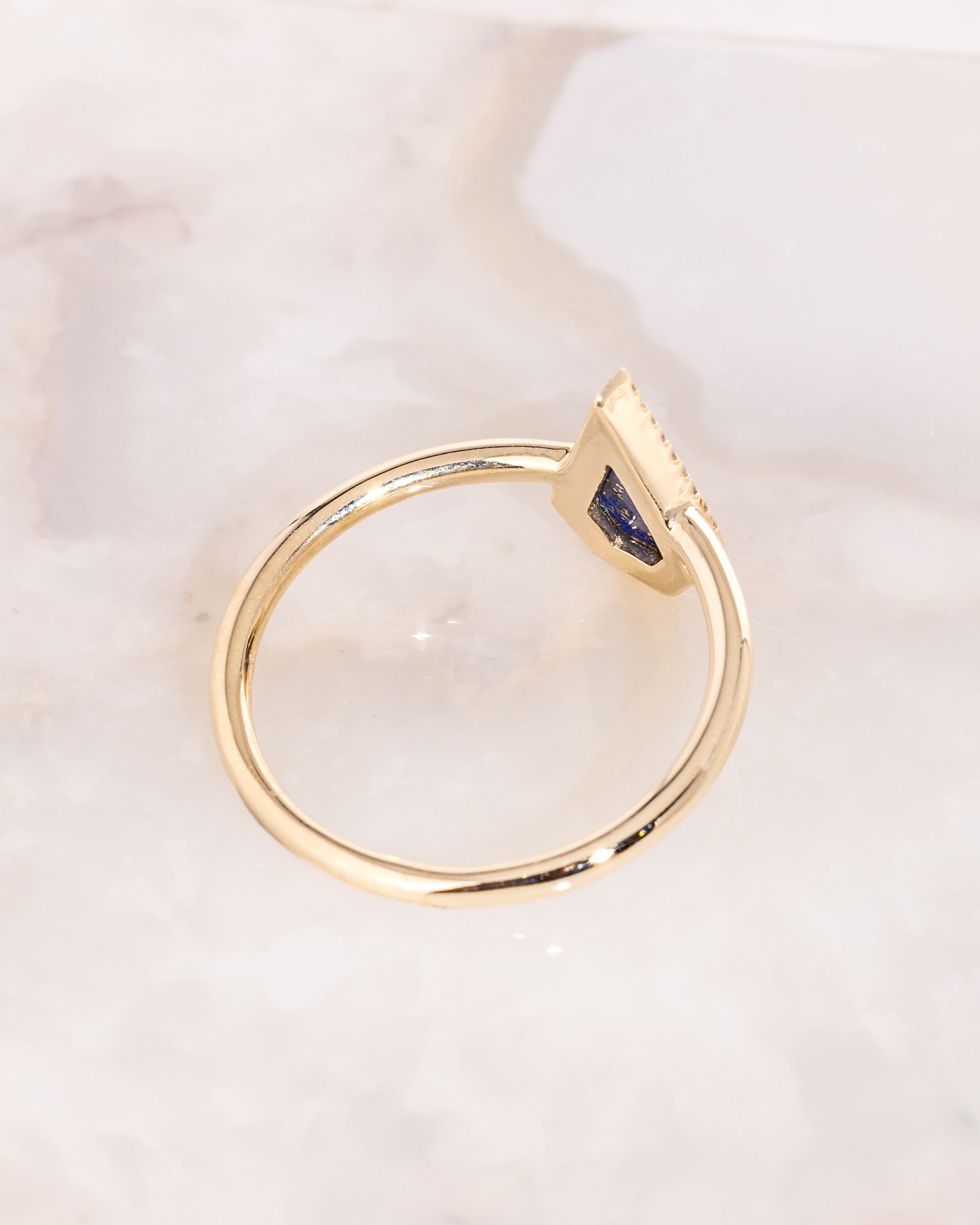 Kite Lapis Halo Ring Rings Princess Bride Diamonds 
