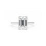 Leah Emerald Solitaire Engagement Rings Princess Bride Diamonds 3 14K White Gold 