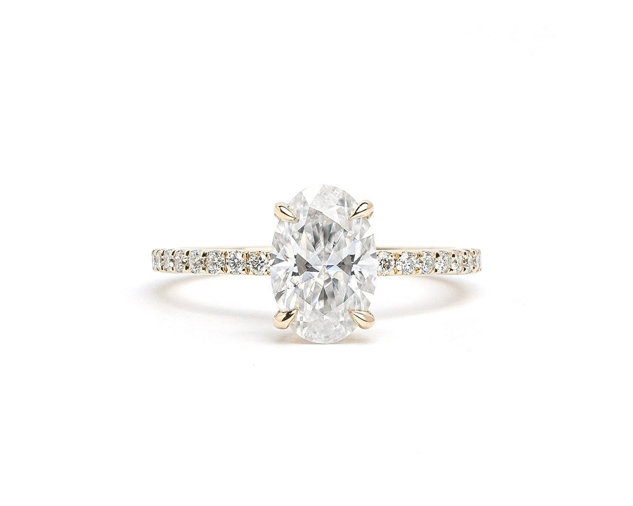Leah Oval Engagement Rings Princess Bride Diamonds 3 14K Rose Gold 