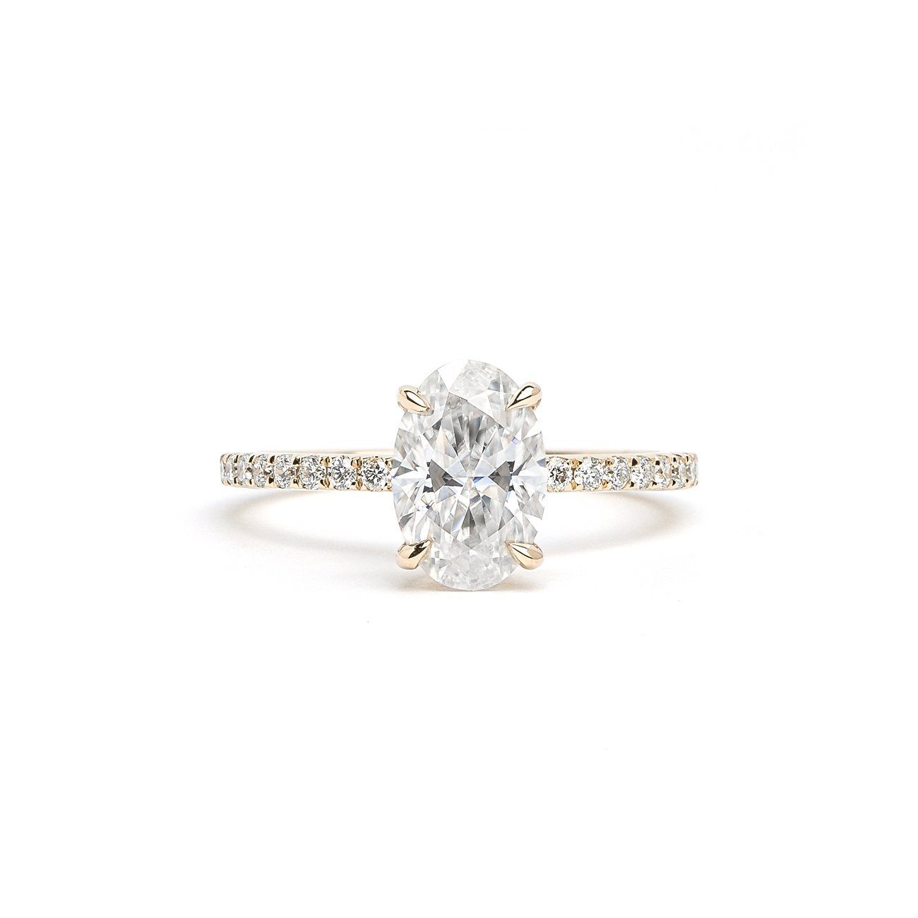 Leah Oval Engagement Rings Princess Bride Diamonds 3 14K Rose Gold 