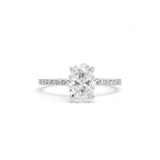 Leah Oval Engagement Rings Princess Bride Diamonds 3 14K White Gold 