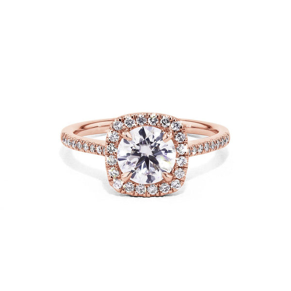 Lynn Cushion Engagement Rings Princess Bride Diamonds 3 14K Rose Gold 