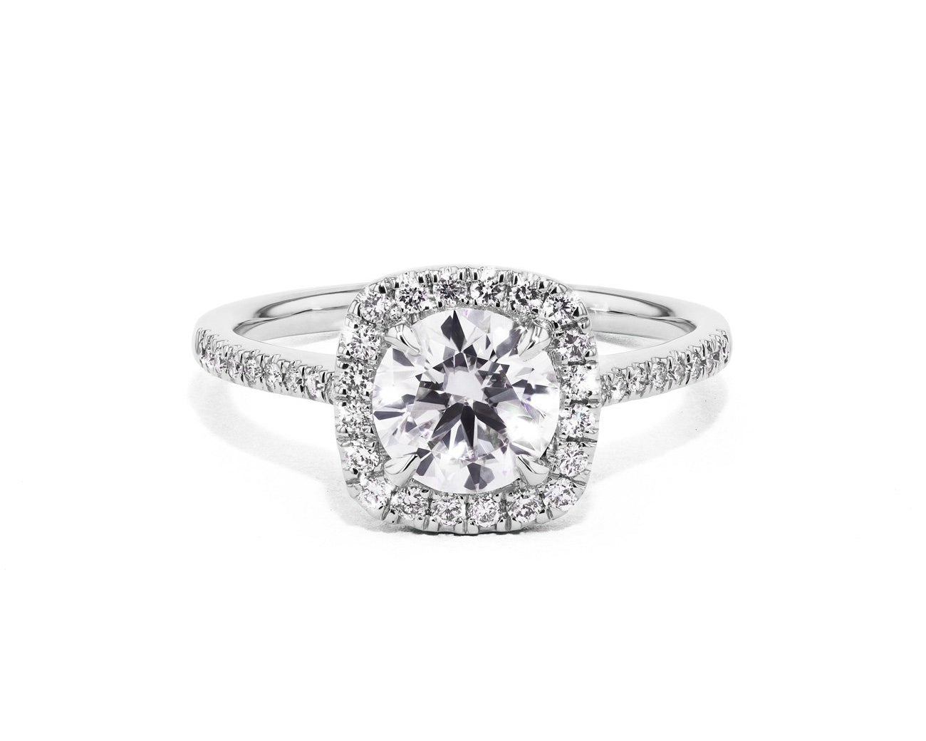 Lynn Cushion Engagement Rings Princess Bride Diamonds 3 14K White Gold 