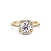 Lynn Cushion Engagement Rings Princess Bride Diamonds 3 14K Yellow Gold 