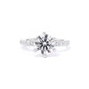 Maggie Round 6 Prongs Engagement Rings Princess Bride Diamonds 3 14K White Gold 