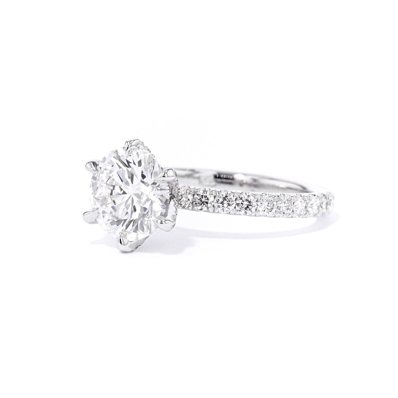 Maggie Round 6 Prongs Engagement Rings Princess Bride Diamonds 