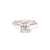 Michelle Oval Engagement Rings Princess Bride Diamonds 3 14K Rose Gold 