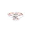 Michelle Oval Engagement Rings Princess Bride Diamonds 3 14K Rose Gold 