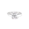 Michelle Oval Engagement Rings Princess Bride Diamonds 3 14K White Gold 