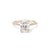 Michelle Oval Engagement Rings Princess Bride Diamonds 3 14K Yellow Gold 