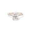 Michelle Oval Engagement Rings Princess Bride Diamonds 3 14K Yellow Gold 
