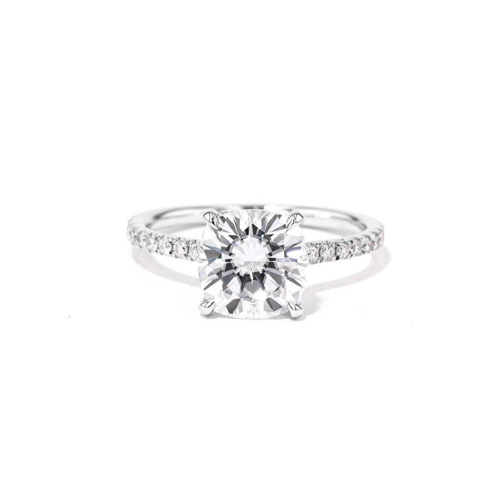 Nicole Cushion Engagement Rings Princess Bride Diamonds 3 14K White Gold 