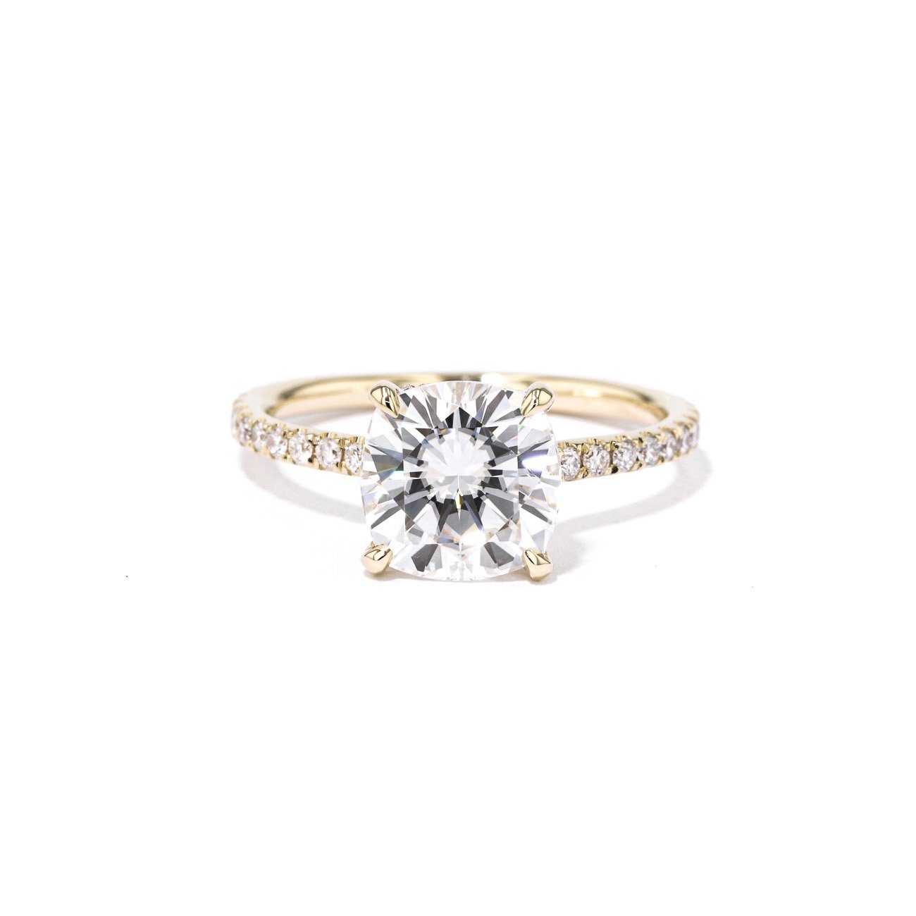 Nicole Cushion Engagement Rings Princess Bride Diamonds 3 14K Yellow Gold 