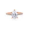 Nicole Pear Engagement Ring Engagement Rings Princess Bride Diamonds 3 14K Rose Gold 