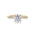 Nicole Round Engagement Rings Princess Bride Diamonds 3 14K Yellow Gold 