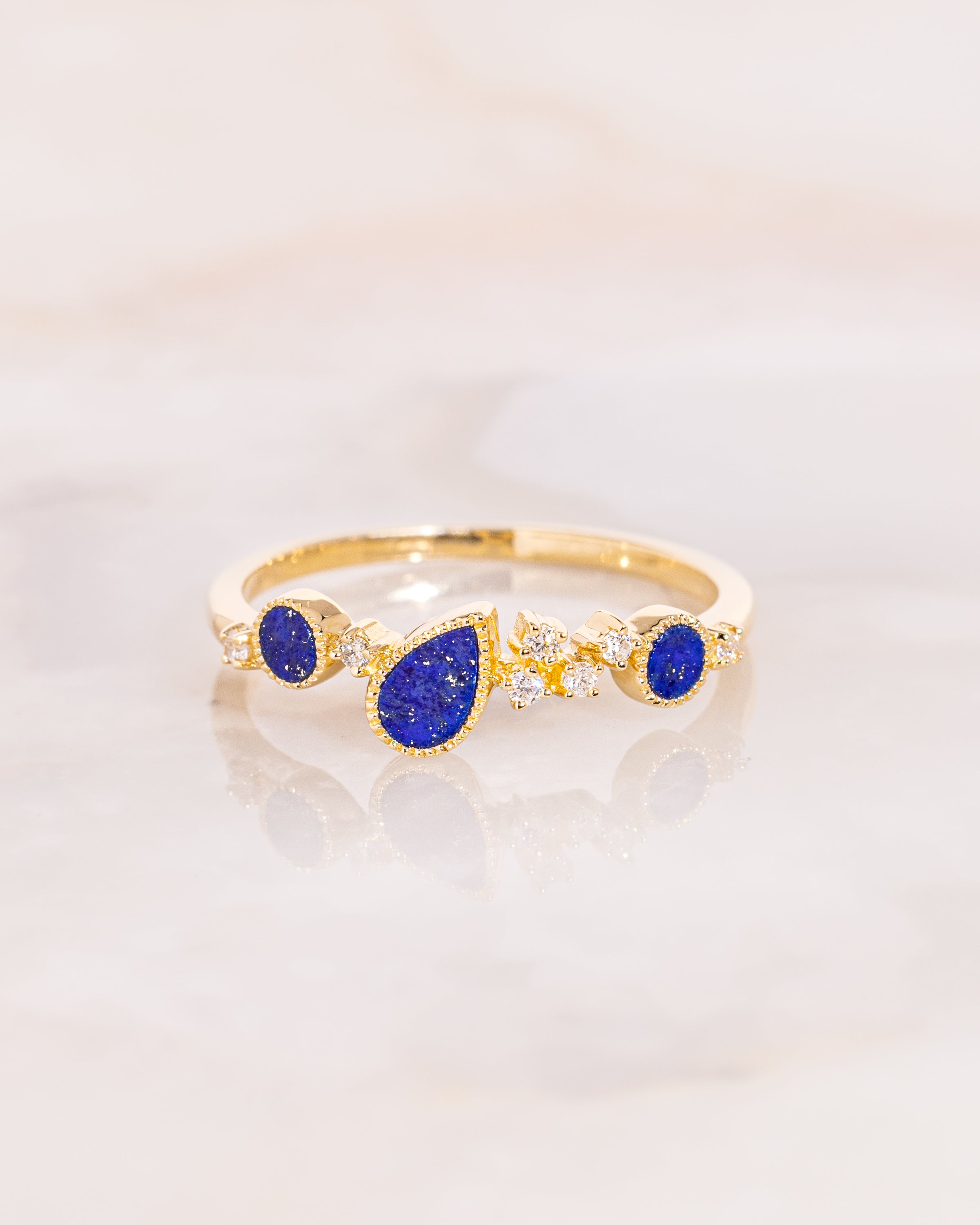 Nova Lapis Three-Stone Ring Engagement Rings Princess Bride Diamonds 