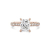 Orion Radiant Engagement Rings Princess Bride Diamonds 3 14K Rose Gold 