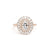 Peony Oval Engagement Rings Princess Bride Diamonds 3 14K Rose Gold 