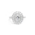 Peony Oval Engagement Rings Princess Bride Diamonds 3 14K White Gold 