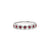 Petite Alexis 7-Stone Ruby Halo Ring Ring Princess Bride Diamonds 