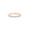 Petite Floating Diamond Ring Ring Princess Bride Diamonds 3 14K Rose Gold 