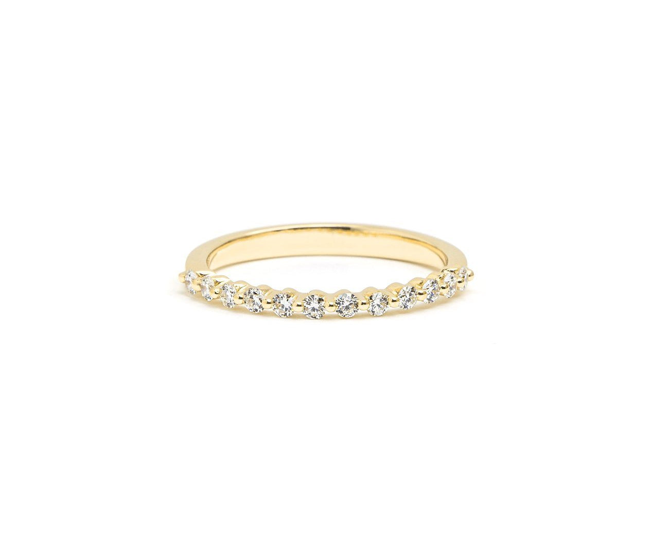 Petite Floating Diamond Ring Ring Princess Bride Diamonds 3 14K Yellow Gold 