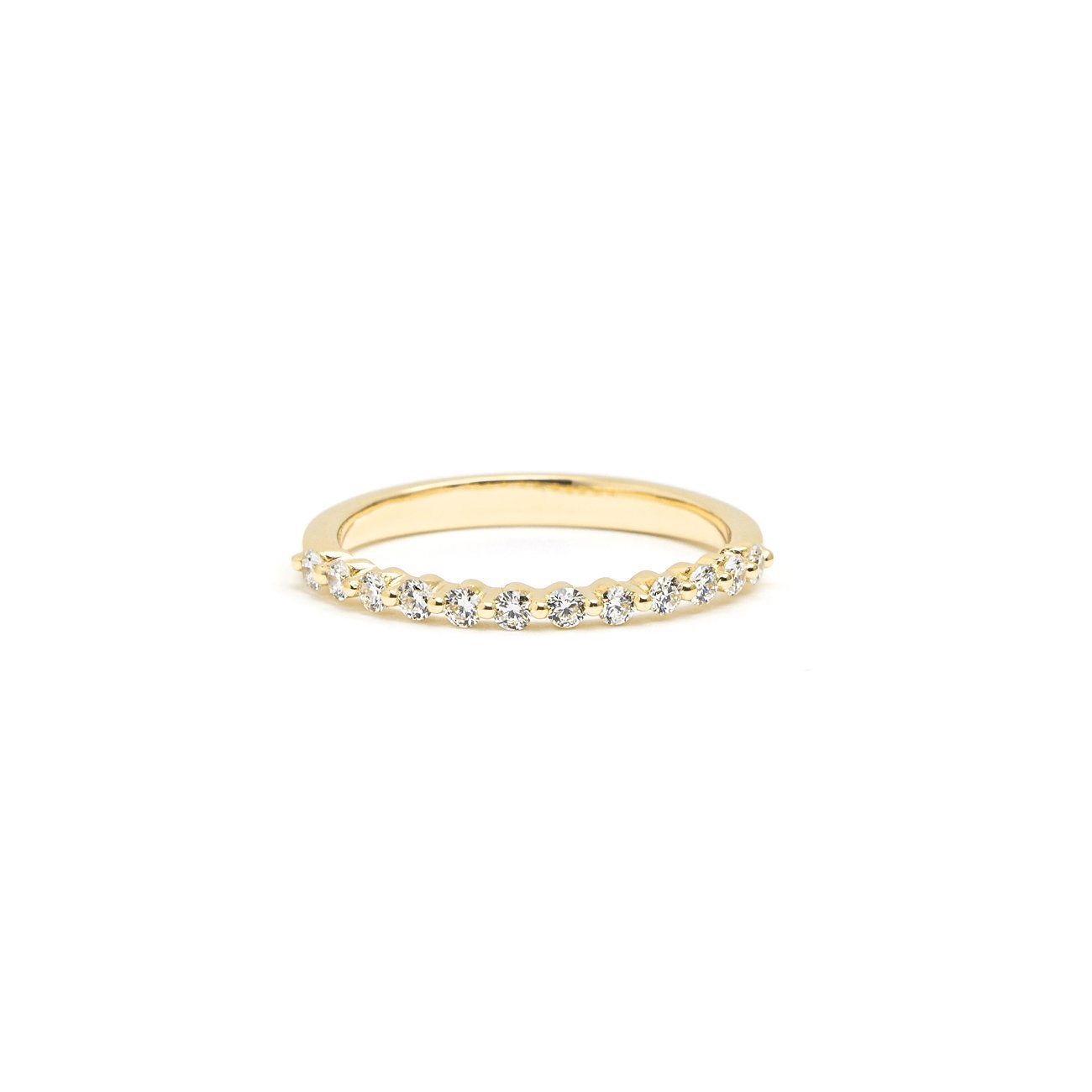 Petite Floating Diamond Ring Ring Princess Bride Diamonds 3 14K Yellow Gold 