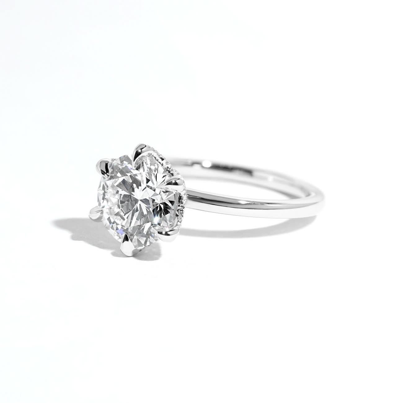 Samantha Round High Polish - PBD Engagement Rings