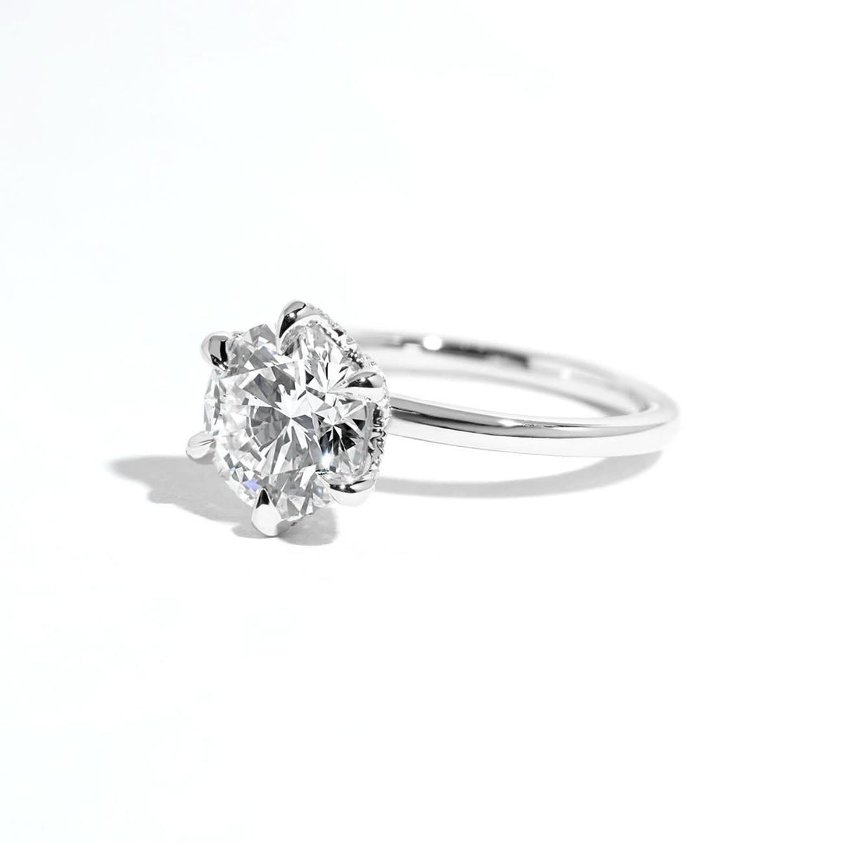 Samantha Round High Polish - PBD Engagement Rings