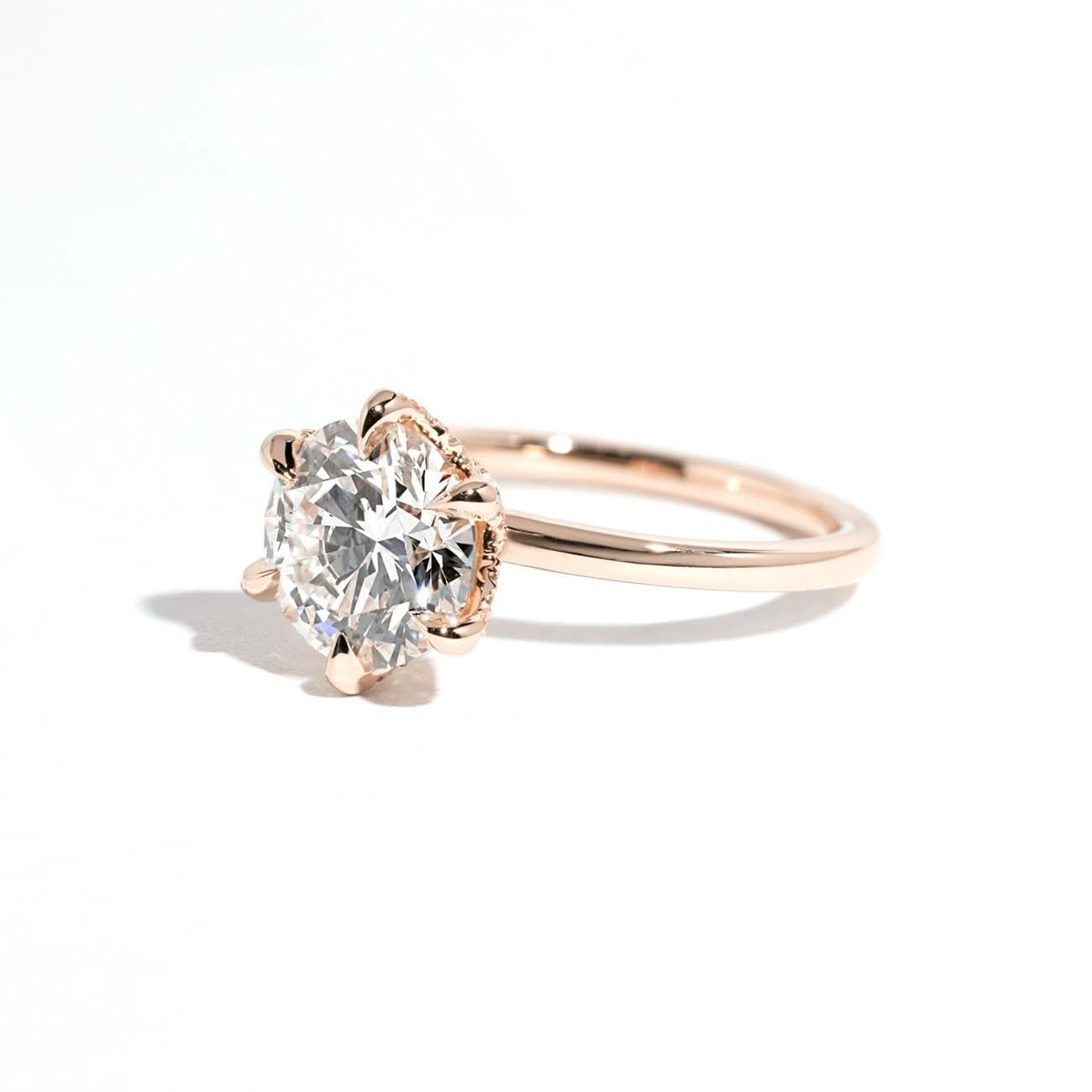 Samantha Round High Polish - PBD Engagement Rings