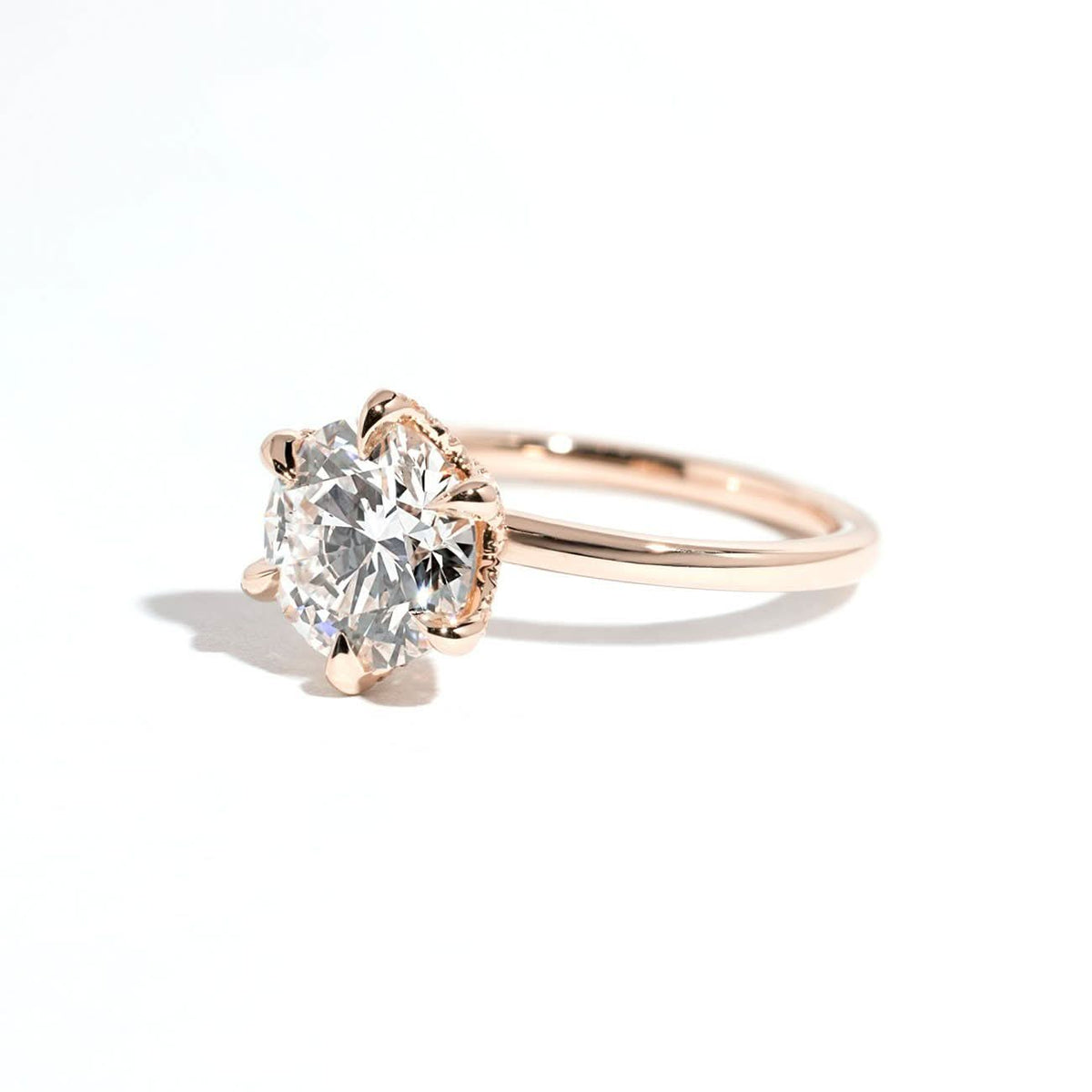 Samantha Round High Polish - PBD Engagement Rings