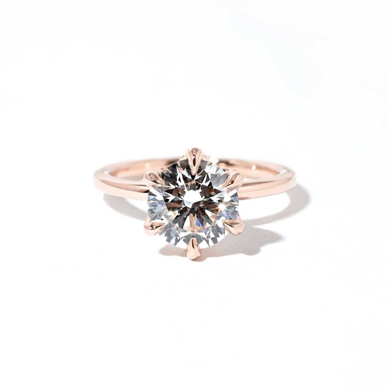 Samantha Round High Polish - PBD Engagement Rings