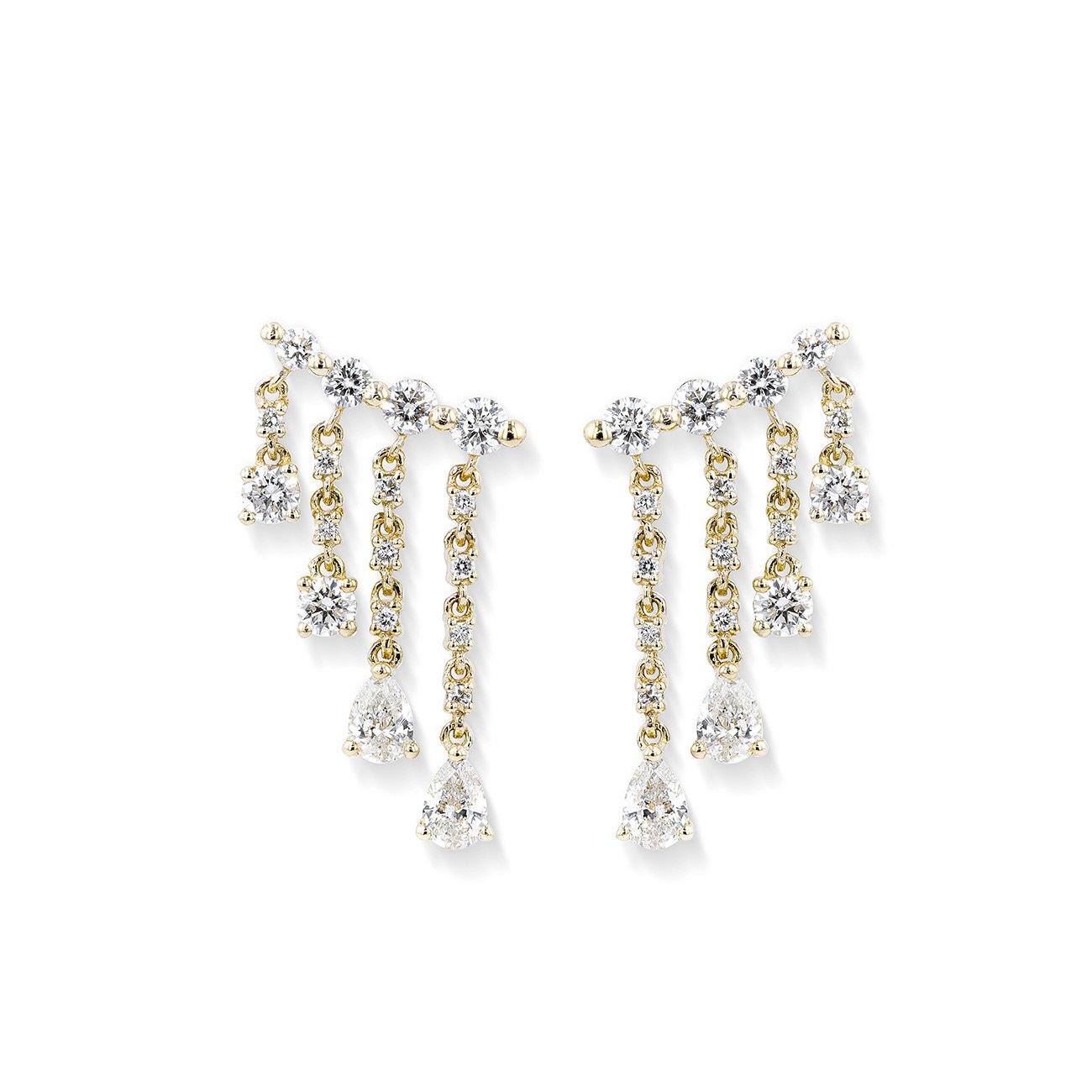 Sarah Drop Earrings Fine Jewelry Earrings Princess Bride Diamonds 