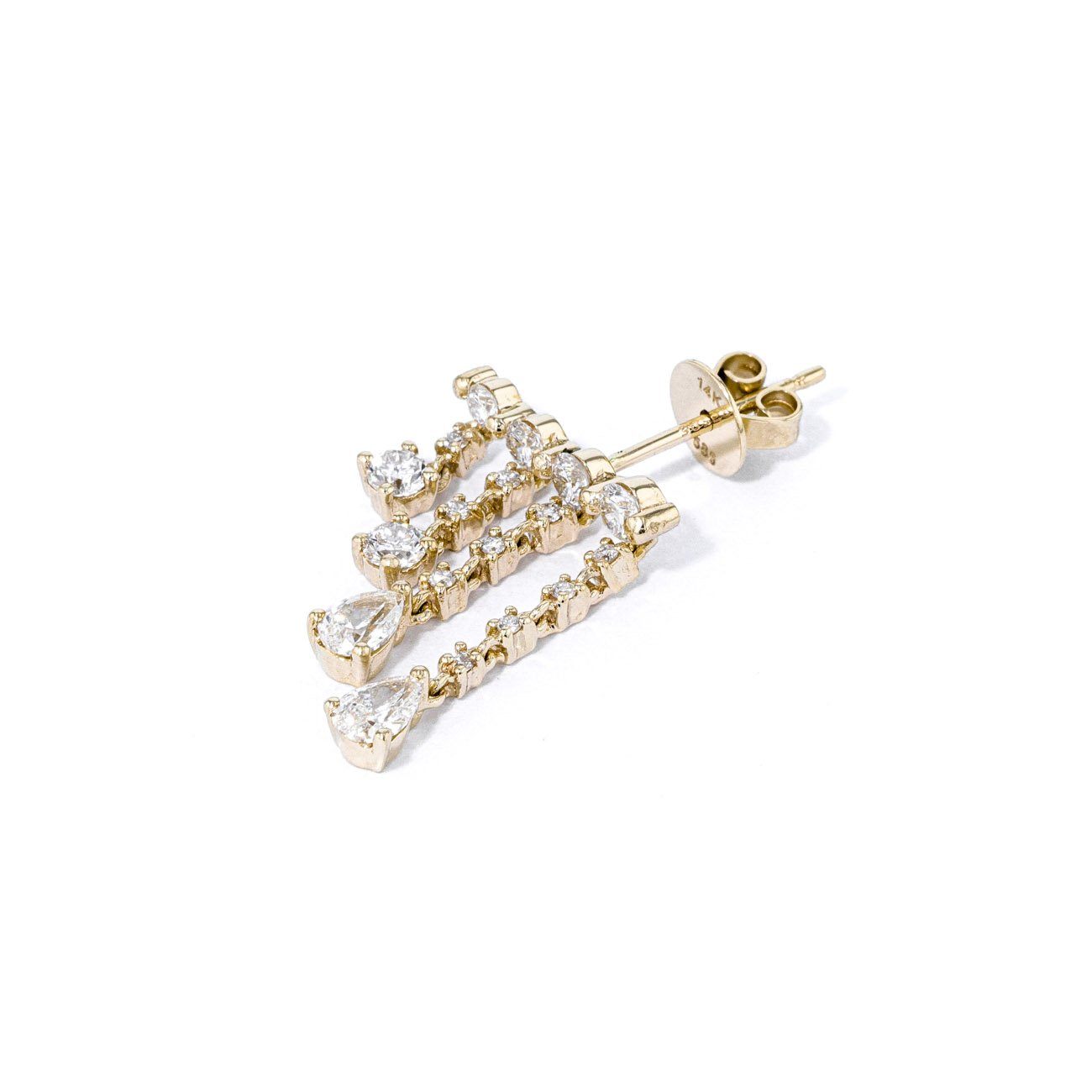 Sarah Drop Earrings Fine Jewelry Earrings Princess Bride Diamonds 