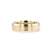 Satin Finish Bevel Edge 6.5mm Gold Ring Ring Princess Bride Diamonds 6 14K Yellow Gold 