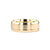 Satin Finish Bevel Edge 8mm Gold Ring Ring Princess Bride Diamonds 6 14K Yellow Gold 