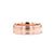 Satin Finish Polish Edge 6.5mm Gold Ring Ring Princess Bride Diamonds 6 14K Rose Gold 