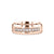 Satin Finish With Diamonds Bevel Edge 7mm Gold Ring Ring Princess Bride Diamonds 6 14K Rose Gold 