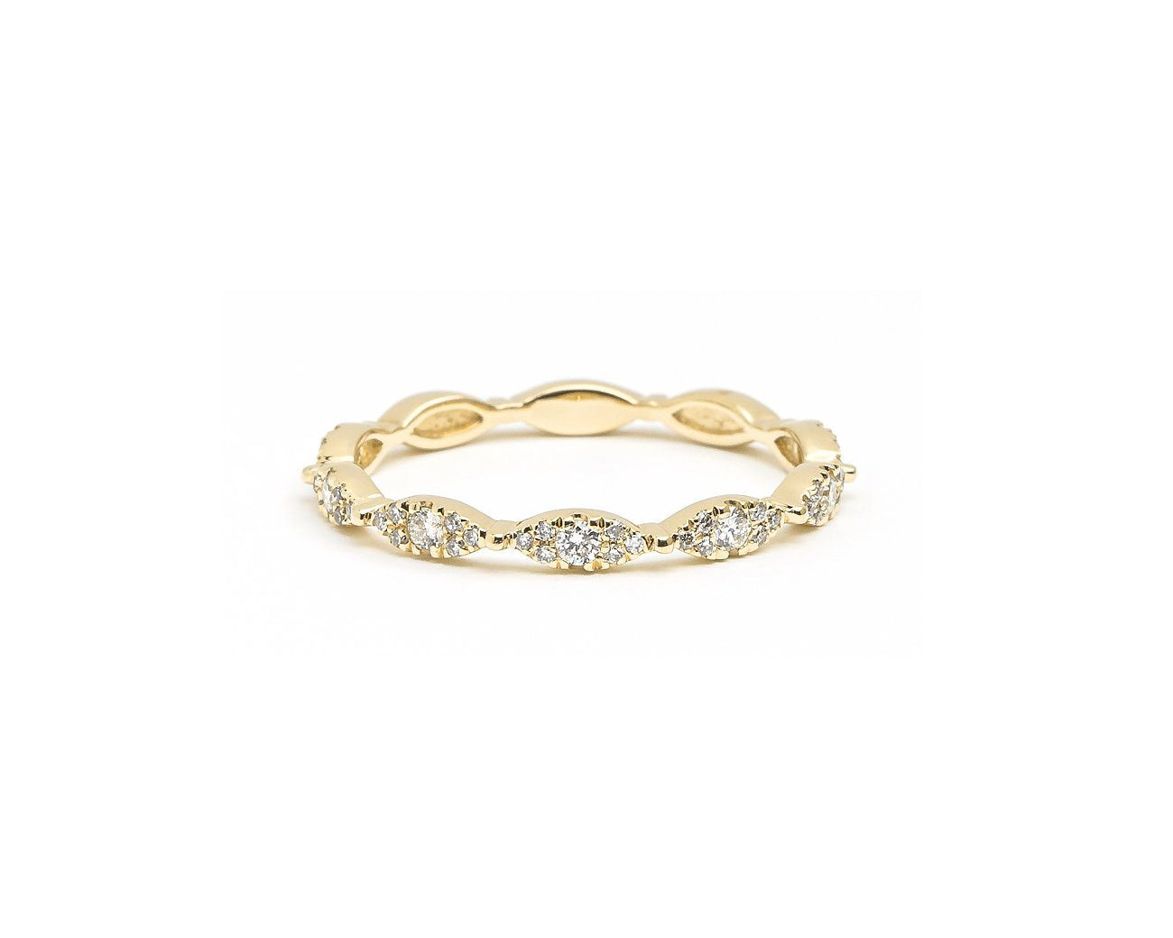 Seamless Marquise Diamond Ring Ring Princess Bride Diamonds 3 14K Yellow Gold 