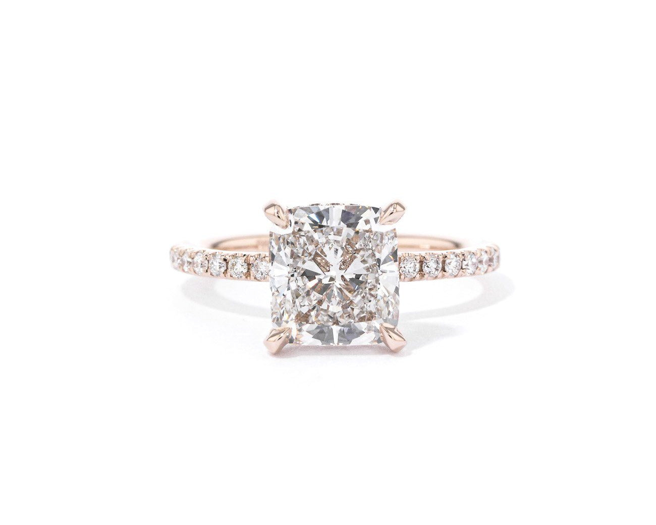 Shelby Cushion 2.0 Engagement Rings Princess Bride Diamonds 3 14K Rose Gold 
