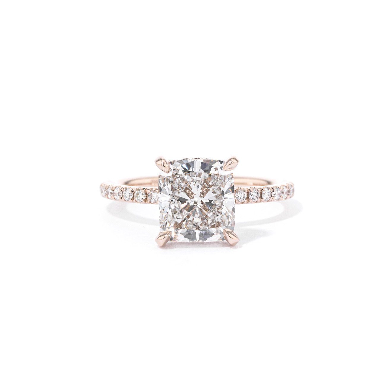 Shelby Cushion 2.0 Engagement Rings Princess Bride Diamonds 3 14K Rose Gold 