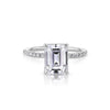 Stephanie Emerald Engagement Rings Princess Bride Diamonds 3 14K White Gold 