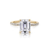 Stephanie Emerald Engagement Rings Princess Bride Diamonds 3 14K Yellow Gold 