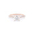 Stephanie Round Engagement Rings Princess Bride Diamonds 3 14K Rose Gold 