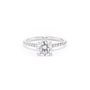 Stephanie Round Engagement Rings Princess Bride Diamonds 3 14K White Gold 